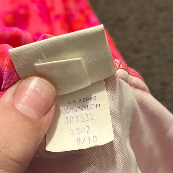 Vintage High Tide Hawaiian Psychedelic Bright Floral Halter Maxi Dress - Picture 4 of 9